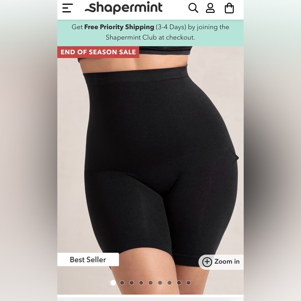High Waisted Shaper Boy Short Size Large